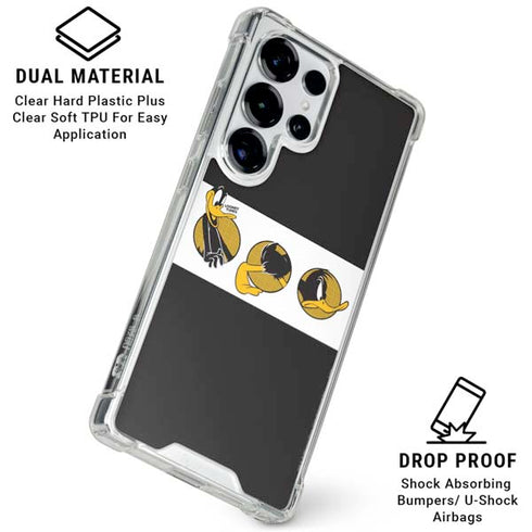 Looney Tunes Daffy Duck Three Circles Galaxy S26 Ultra Clear Case