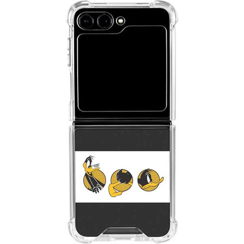 Looney Tunes Daffy Duck Three Circles Galaxy Z Flip6 Clear Case