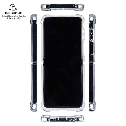 Looney Tunes Daffy Duck Three Circles Galaxy Z Flip6 Clear Case