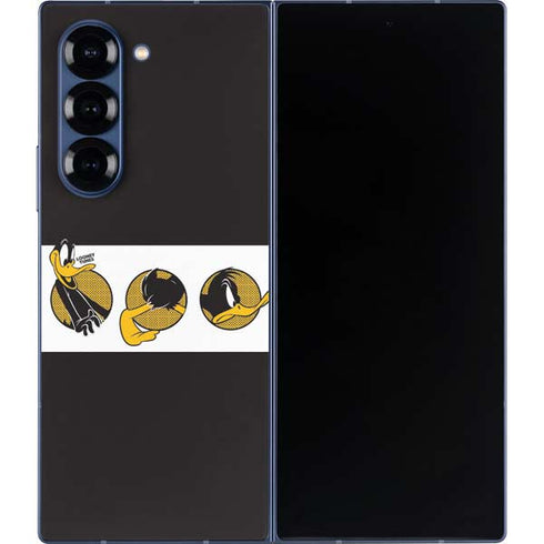 Looney Tunes Daffy Duck Three Circles Galaxy Z Fold6 Skin