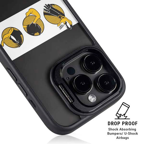 Looney Tunes Daffy Duck Three Circles iPhone 14 Pro Max Kickstand Case