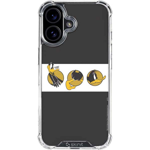Looney Tunes Daffy Duck Three Circles iPhone 16 Clear Case