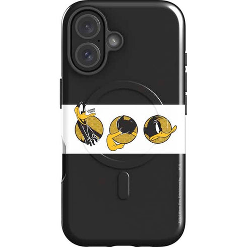Looney Tunes Daffy Duck Three Circles iPhone 16 Magsafe Impact Case