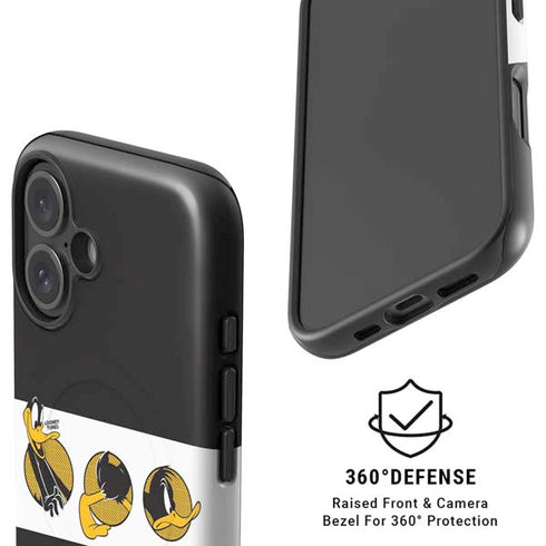 Looney Tunes Daffy Duck Three Circles iPhone 16 Magsafe Impact Case