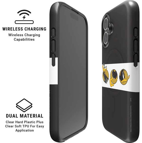 Looney Tunes Daffy Duck Three Circles iPhone 16 Magsafe Impact Case
