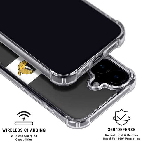 Looney Tunes Daffy Duck Three Circles iPhone 16 Plus Clear Case