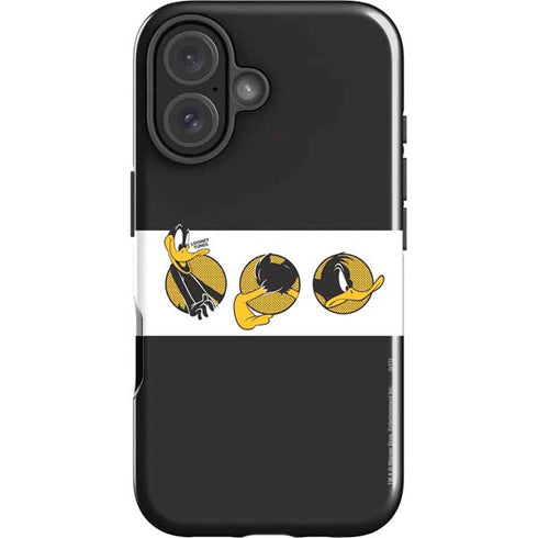 Looney Tunes Daffy Duck Three Circles iPhone 16 Plus Impact Case