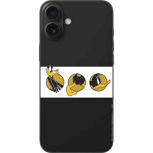 Looney Tunes Daffy Duck Three Circles iPhone 16 Plus Skin