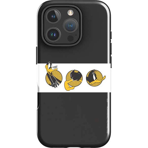 Looney Tunes Daffy Duck Three Circles iPhone 16 Pro Impact Case