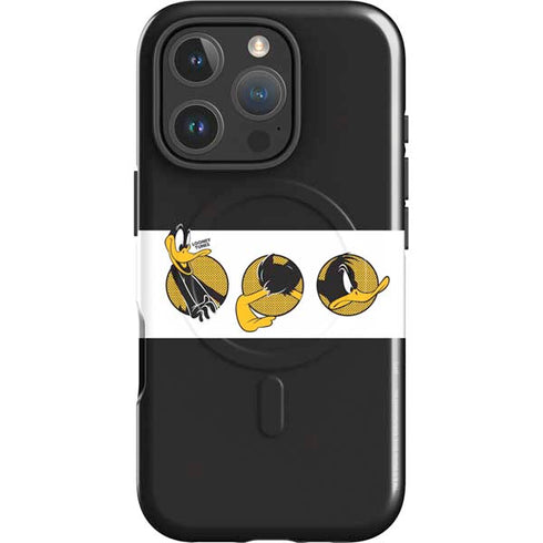 Looney Tunes Daffy Duck Three Circles iPhone 16 Pro Magsafe Impact Case