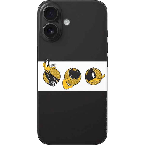 Looney Tunes Daffy Duck Three Circles iPhone 16 Skin
