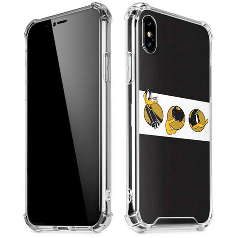 Looney Tunes Daffy Duck Three Circles iPhone X/XS Clear Case