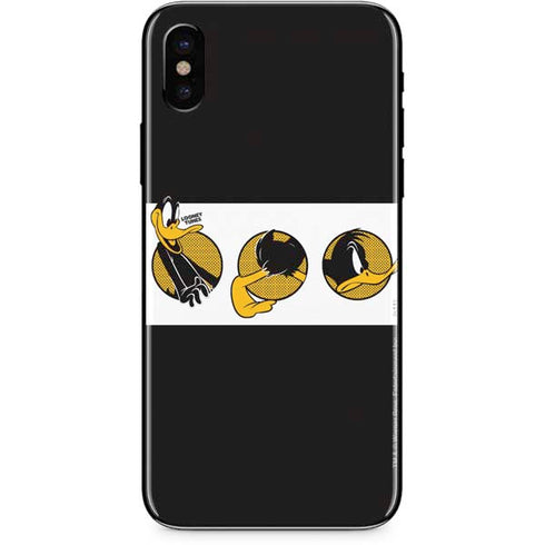 Looney Tunes Daffy Duck Three Circles iPhone XS Max Skin