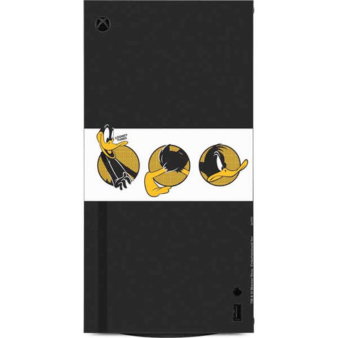 Looney Tunes Daffy Duck Three Circles XBox Series X Digital Edition Console Skin
