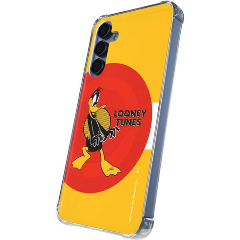 Looney Tunes Daffy Duck Yellow Stripes Galaxy A55 5G Clear Case