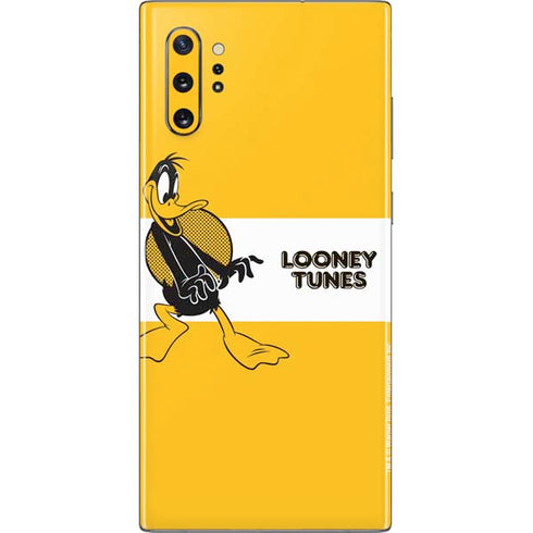Looney Tunes Daffy Duck Yellow Stripes Galaxy Note 10 Plus Skin