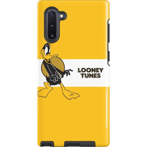 Looney Tunes Daffy Duck Yellow Stripes Galaxy Cases