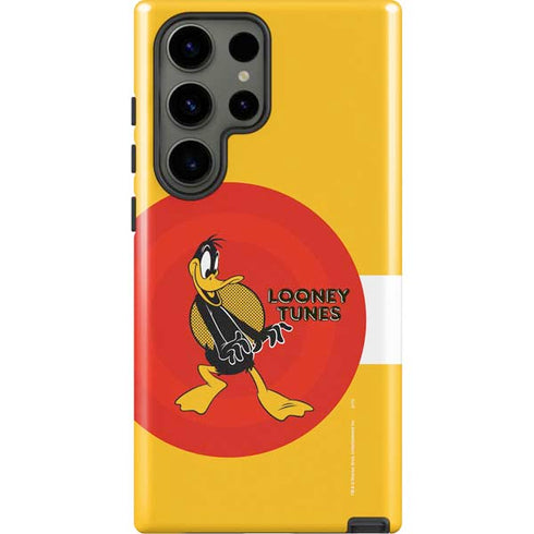 Looney Tunes Daffy Duck Yellow Stripes Galaxy S23 Ultra Pro Case