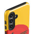 Looney Tunes Daffy Duck Yellow Stripes Galaxy S25 Impact Case