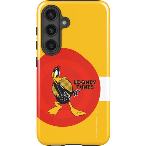 Looney Tunes Daffy Duck Yellow Stripes Galaxy S25 Plus Impact Case