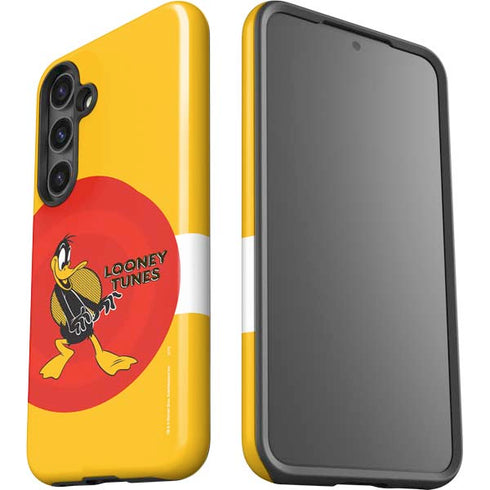 Looney Tunes Daffy Duck Yellow Stripes Galaxy S25 Plus Impact Case