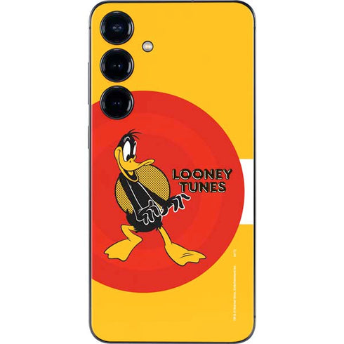 Looney Tunes Daffy Duck Yellow Stripes Galaxy S24 Plus Skin