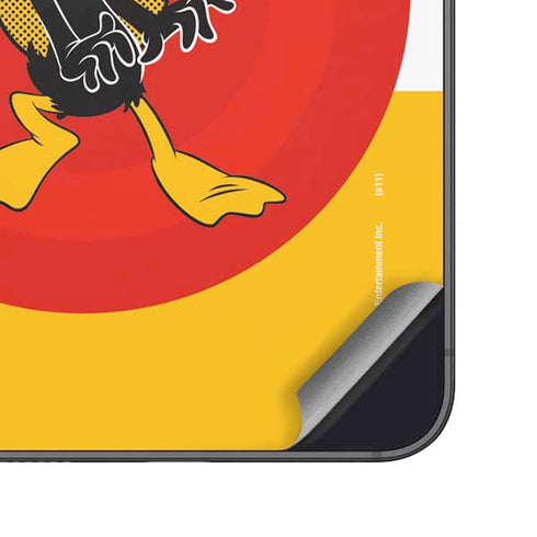 Looney Tunes Daffy Duck Yellow Stripes Galaxy S25 Plus Skin
