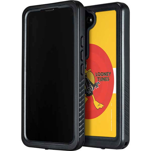 Looney Tunes Daffy Duck Yellow Stripes Galaxy S24 Plus Waterproof Case