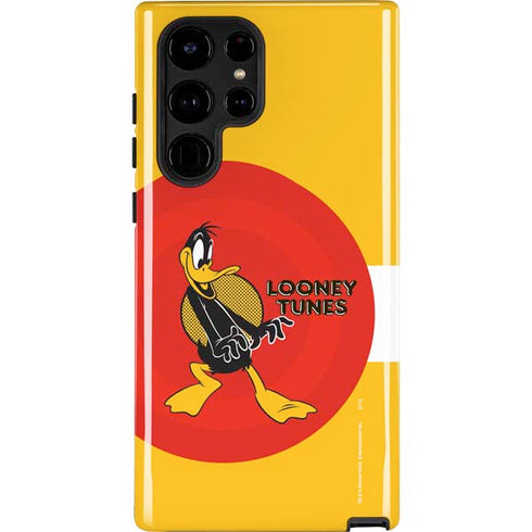 Looney Tunes Daffy Duck Yellow Stripes Galaxy Cases