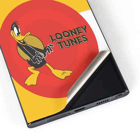 Looney Tunes Daffy Duck Yellow Stripes Galaxy S24 Ultra Skin