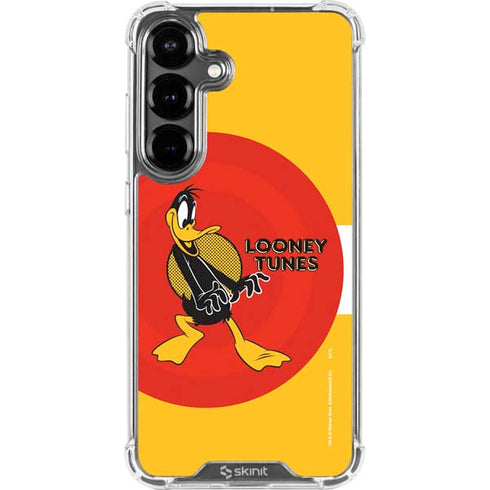 Looney Tunes Daffy Duck Yellow Stripes Galaxy S26 Clear Case