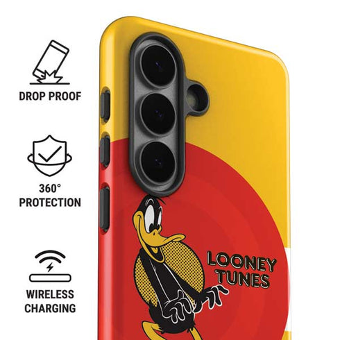 Looney Tunes Daffy Duck Yellow Stripes Galaxy S26 Impact Case