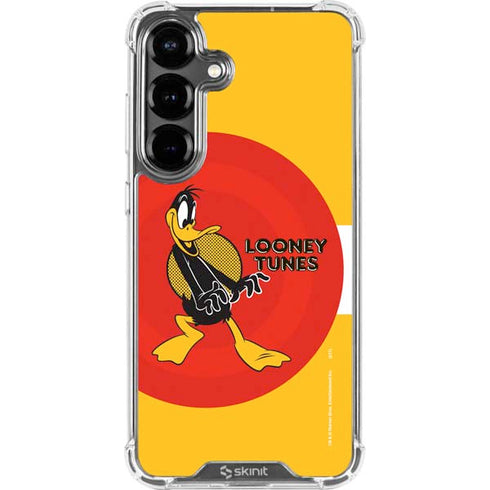 Looney Tunes Daffy Duck Yellow Stripes Galaxy S26 Plus Clear Case