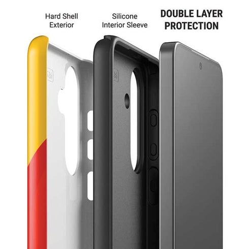 Looney Tunes Daffy Duck Yellow Stripes Galaxy S26 Plus Impact Case