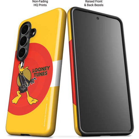 Looney Tunes Daffy Duck Yellow Stripes Galaxy S26 Plus Impact Case