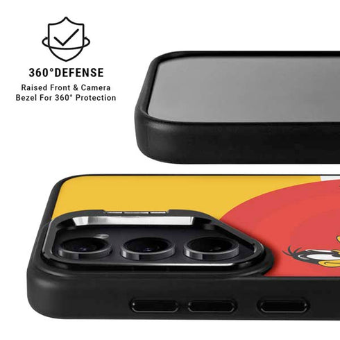 Looney Tunes Daffy Duck Yellow Stripes Galaxy S26 Plus Kickstand Case