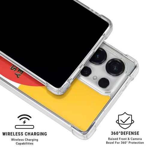 Looney Tunes Daffy Duck Yellow Stripes Galaxy S26 Ultra Clear Case