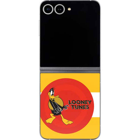 Looney Tunes Daffy Duck Yellow Stripes Galaxy Z Flip6 Skin