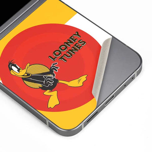 Looney Tunes Daffy Duck Yellow Stripes Galaxy Z Flip6 Skin