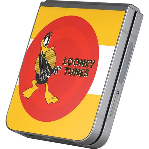 Looney Tunes Daffy Duck Yellow Stripes Galaxy Z Flip6 Skin