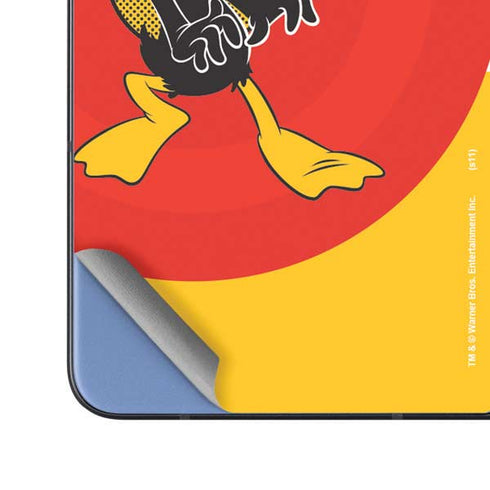 Looney Tunes Daffy Duck Yellow Stripes Galaxy Z Fold5 5G Skin