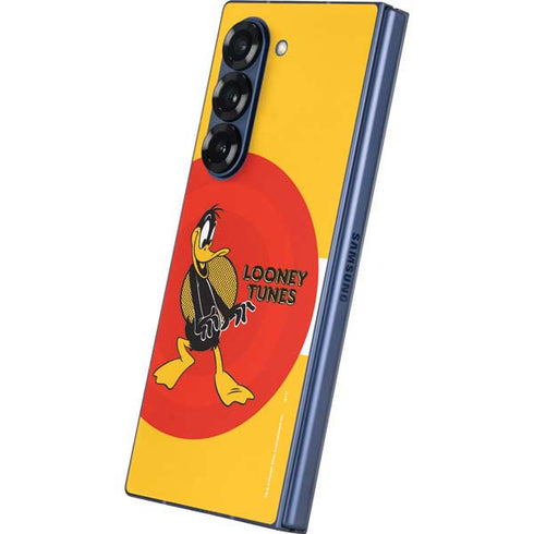 Looney Tunes Daffy Duck Yellow Stripes Galaxy Z Fold6 Skin
