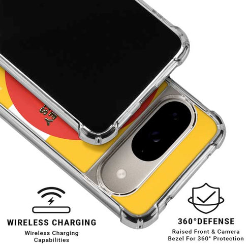 Looney Tunes Daffy Duck Yellow Stripes Google Pixel 10 Clear Case