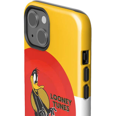 Looney Tunes Daffy Duck Yellow Stripes iPhone 15 Impact Case