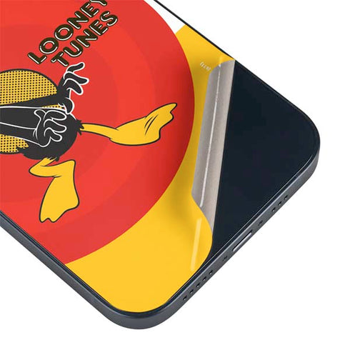 Looney Tunes Daffy Duck Yellow Stripes iPhone 15 Skin