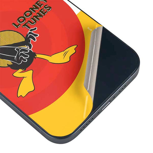Looney Tunes Daffy Duck Yellow Stripes iPhone 15 Skin