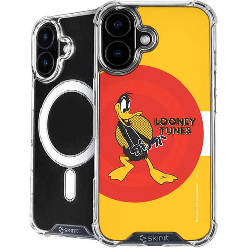 Looney Tunes Daffy Duck Yellow Stripes iPhone 16 MagSafe Case
