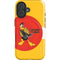Looney Tunes Daffy Duck Yellow Stripes iPhone 16 Plus Magsafe Impact Case