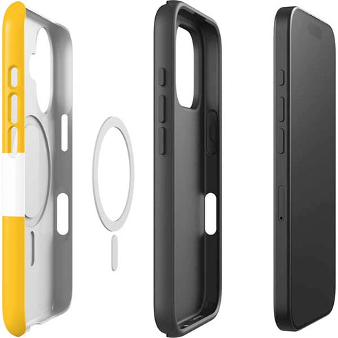Looney Tunes Daffy Duck Yellow Stripes iPhone 16 Plus Magsafe Impact Case