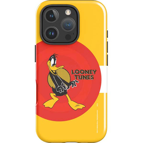 Looney Tunes Daffy Duck Yellow Stripes iPhone 16 Pro Impact Case